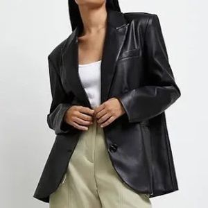 Vintage • European Leather Blazer